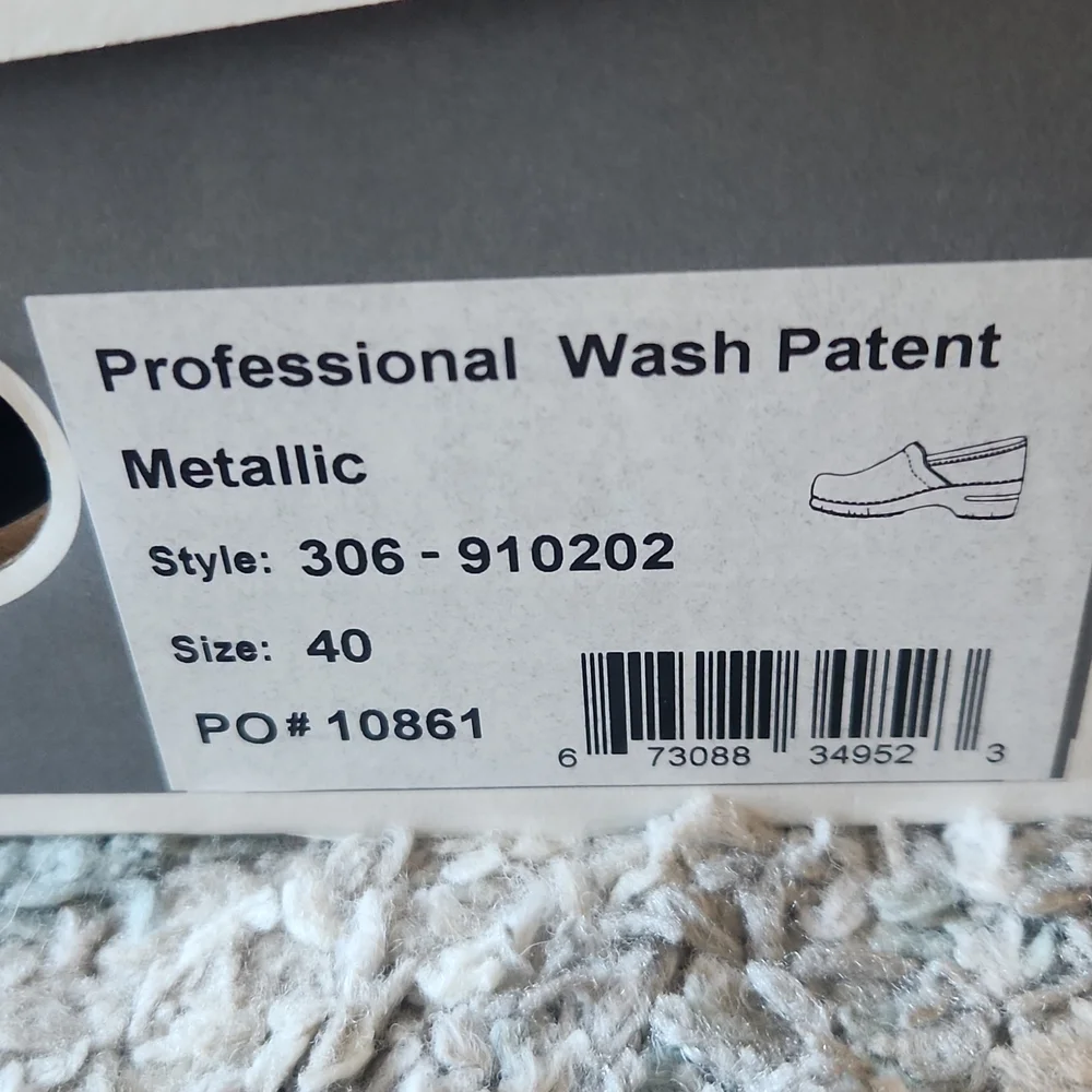 NWT!  Dansko Metallic clogs mules - Picture 4 of 10